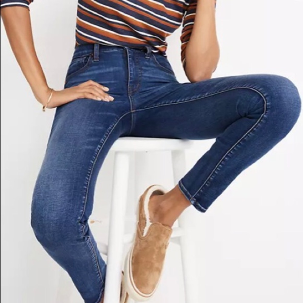 Madewell high rise skinny in Tarren wash